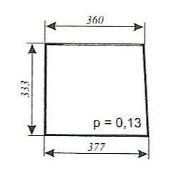 Zetor 6945 - szyba przednia dolna